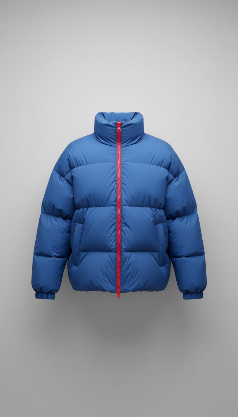 Statement Metro Blue Puffer Jacket